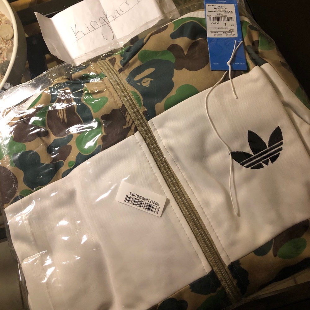 Adidas X Bape firebird track jacket